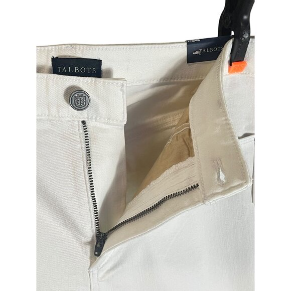 Talbots White Comfort Stretch Jeggings Size 8  64% Cotton / 23% Polyester / 13% - Picture 9 of 14